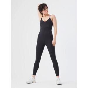 Outdoor Voices SuperForm Zoom Full Length Bodysuit Womens XS Black NWT